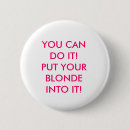 Recherche de blonde badges Humour