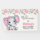 Recherche de elephant baby shower decoration banderoles Rose