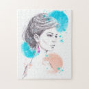 Recherche de visage femme puzzles Beau