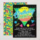 Recherche de 1980s party invitations Fête d'anniversaire