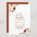 Recherche de burnt orange baby shower invitations Boho