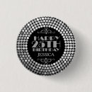 Suche nach 25 geburtstags buttons Silber