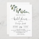 Recherche de eucalyptus bridal shower invitations Botanique