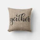 Recherche de jute coussins Typographie