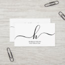 Recherche de police de calligraphie cartes visite Chic