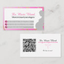 Recherche de consultation des services cartes visite Simple