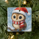 Recherche de chouette ornements Hibou