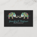 Suche nach elefanten visitenkarten Tiere