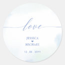 Recherche de amour bleu Aquarelle