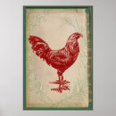Recherche de poule de coq posters Chic