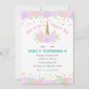 Recherche de purple 1ans anniversaire invitations Licorne