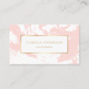 Recherche de feuille rose cartes visite Minimaliste