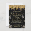 Recherche de flocon de neige scintillant invitations Élégant