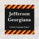 Recherche de drapeau allemand cartes visite Professeur de langue allemande