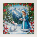 Suche nach weißes kaninchen puzzle Schnee