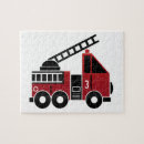 Recherche de camions pompiers puzzles Firetruck