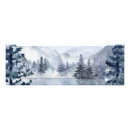 Suche nach vogel im winter poster Blau