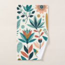Recherche de vintage floral bain serviettes Bohème