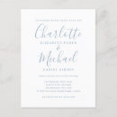 Recherche de dusty blue mariage invitations Minimaliste