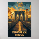 Suche nach brooklyn brücke poster Aquarell