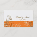 Suche nach orange hochzeit visitenkarten Braun