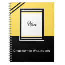 Recherche de jaune et noir carnets Pour lui