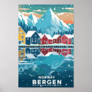 Recherche de norway travel posters Bergen