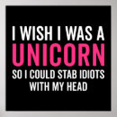 Recherche de licorne drôle posters Humour