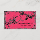 Recherche de coeur de tatouage cartes visite Rose