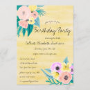 Recherche de jaune vert turquoise invitations Fleurs