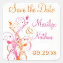 Recherche de rose et orange autocollants Tendance