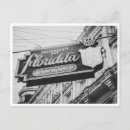 Recherche de néon vintage cartes postales Noir et blanc