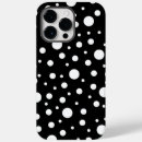 Recherche de point de polka iphone coques Noir et blanc