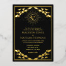 Recherche de lune de soleil invitations Élégant