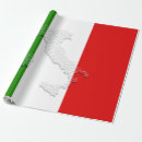 Recherche de drapeau italien papier cadeau Rouge