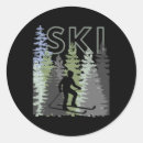 Recherche de symbole de ski autocollants Autonomisation
