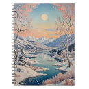 Suche nach schneebedeckte szene kleine notizbücher Ruhige winterlandschaft