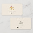 Recherche de anneaux de mariage cartes visite Simple