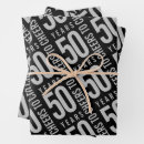 Recherche de simple papier cadeau 50e anniversaire