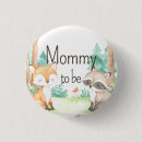 Recherche de renard de bébé badges Baby shower renard