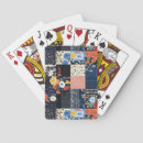 Recherche de motif patchwork jeux de cartes En vichy