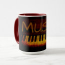 Recherche de piano rouge tasses Instrument