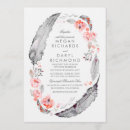 Suche nach rosa federn einladungen Boho