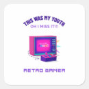 Recherche de de jeu vidéo autocollants Joueur rétro