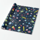 Recherche de planètes papier cadeau Motif