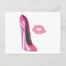 Recherche de chaussure rose cartes postales Stiletto