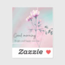 Recherche de bonjour beau autocollants Rose