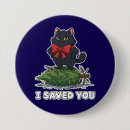 Suche nach lustige schwarze katze buttons Weihnachtsbaum