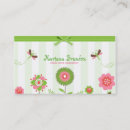 Recherche de cartons cartes visite Floral