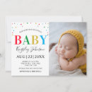 Recherche de de naissance unisexe invitations New parents